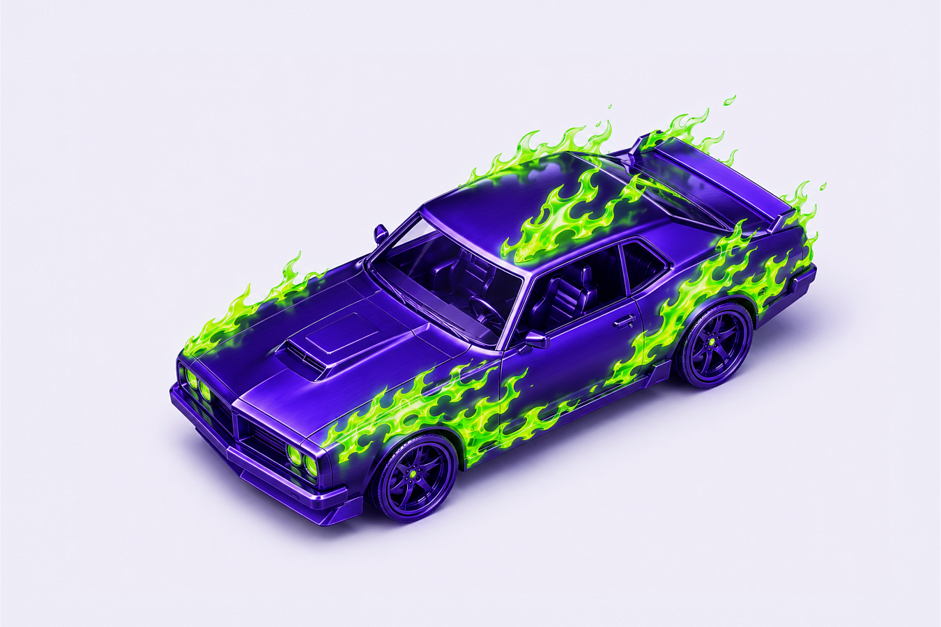 Горящий автомобиль