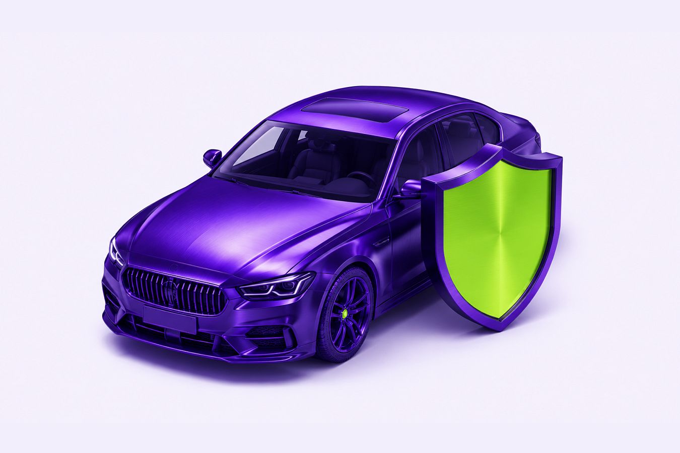 Авто и щит