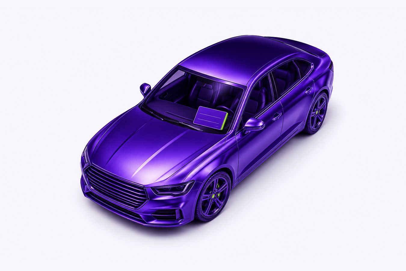 Фиолетовый автомобиль