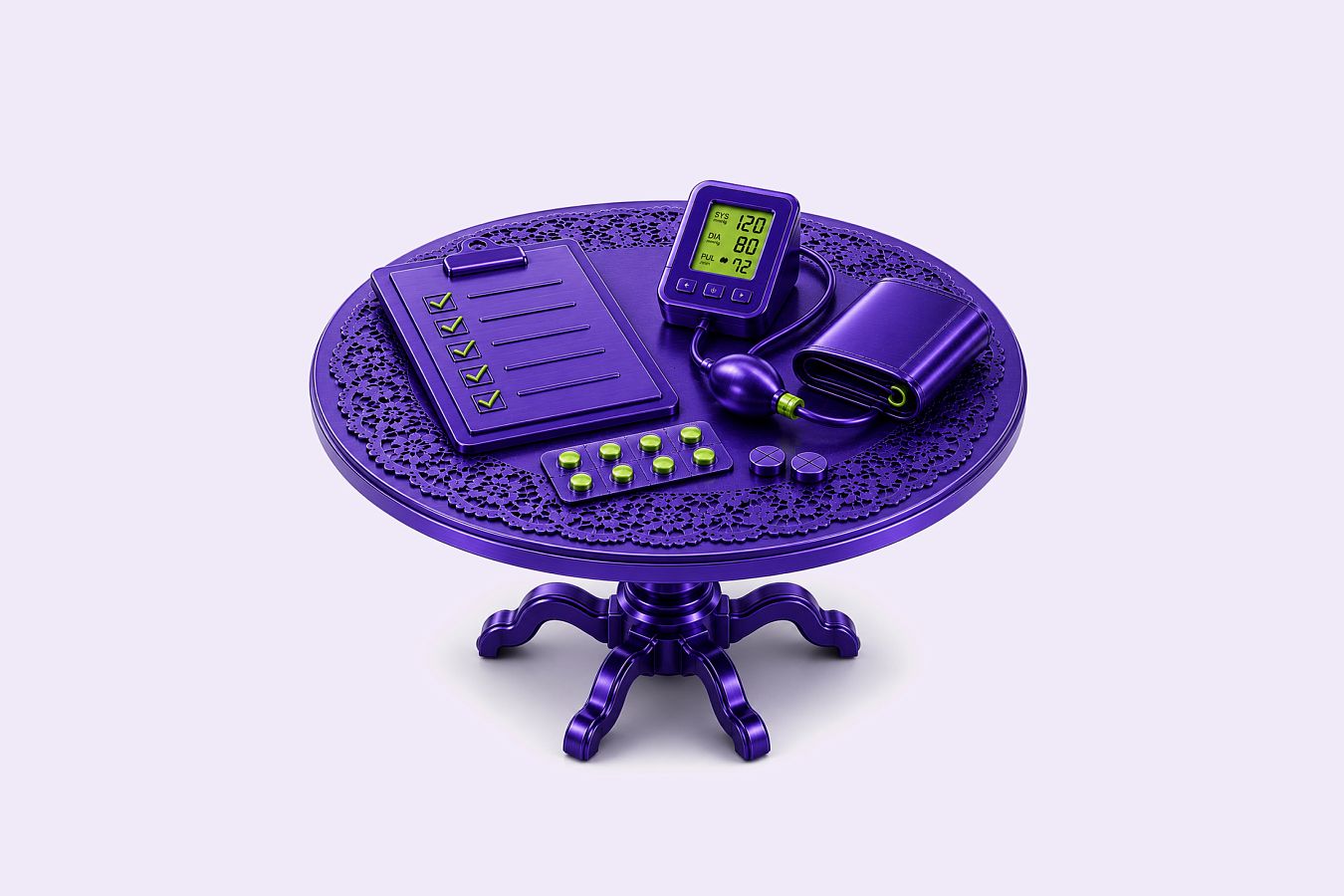 Стол с таблетками 